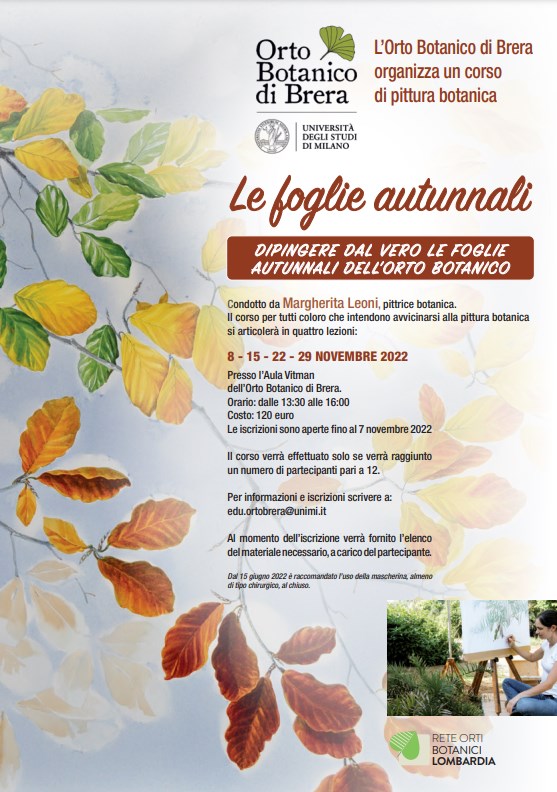 Le foglie autunnali - Corso di pittura botanica ad acquerello